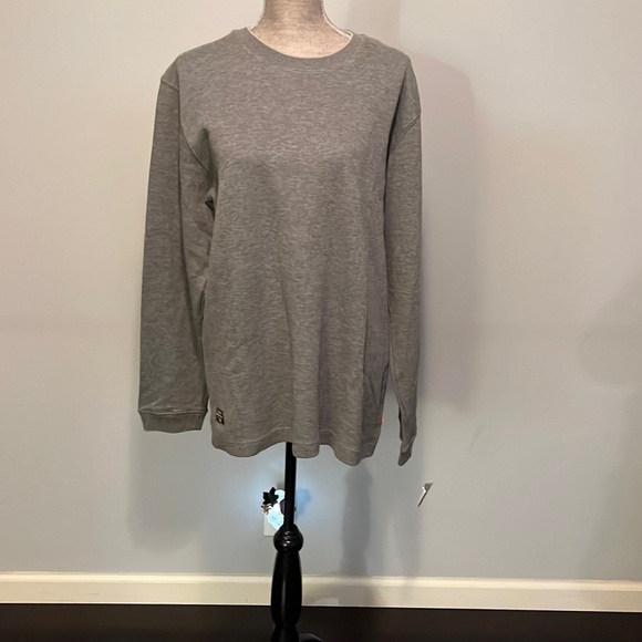 Quicksilver Waterman Collection Long Sleeve Pullover Sweatshirt Mens Medium Gray - Picture 1 of 10